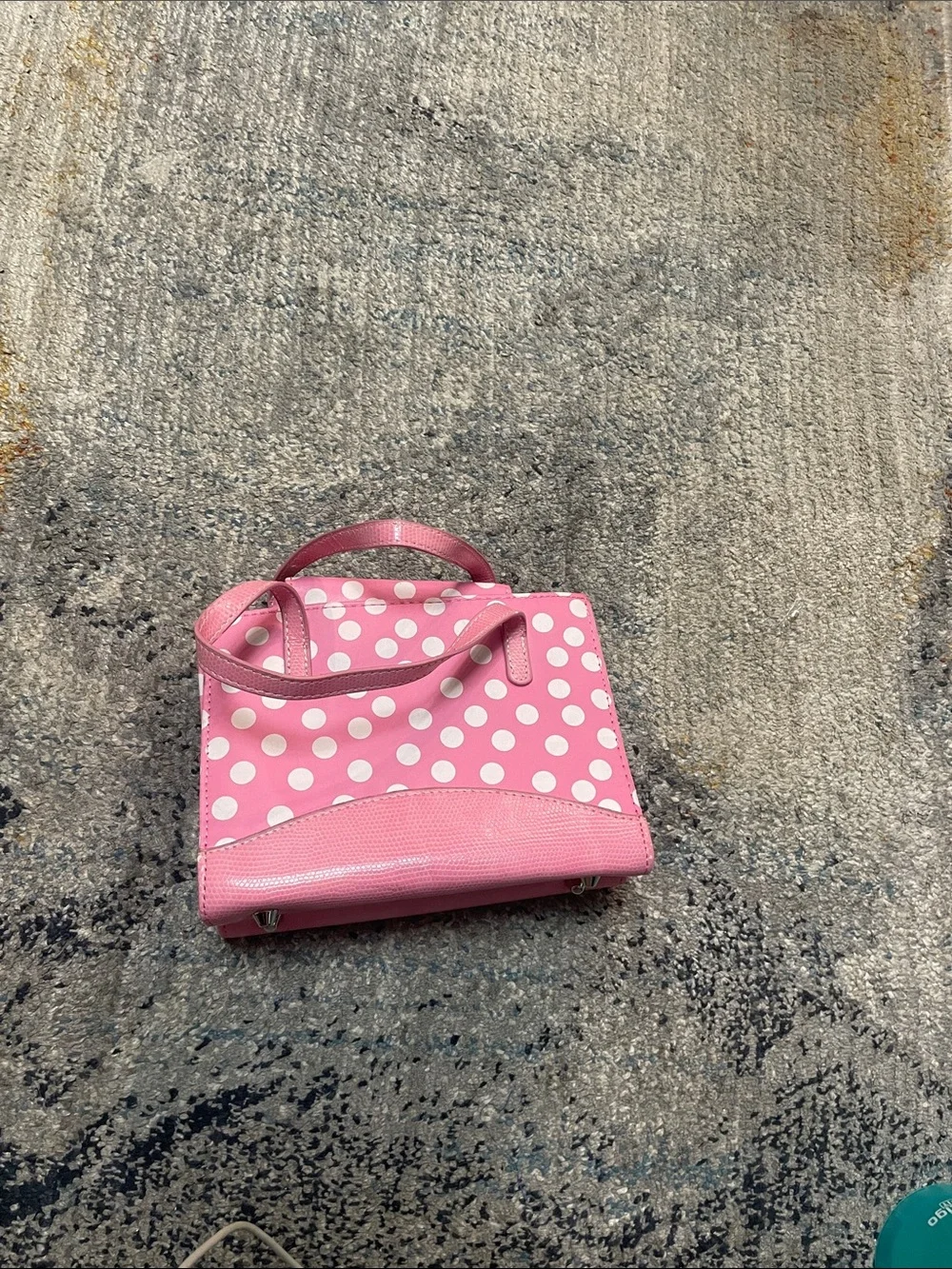 kate spade Pink Polka Dot Satchel with Bow Detail